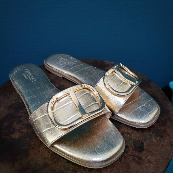 Slipper Goud TWINSET