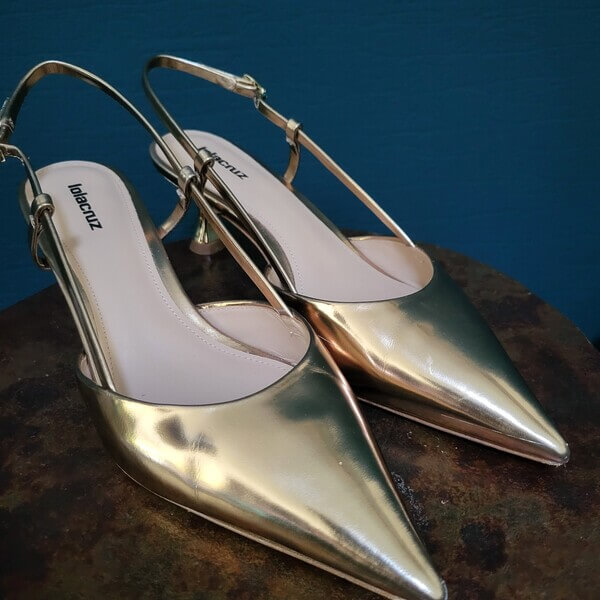 Slingback goud LOLA CRUZ